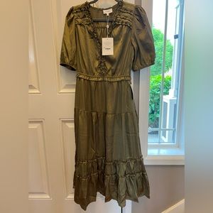 NWT Bohme Olive green dress
